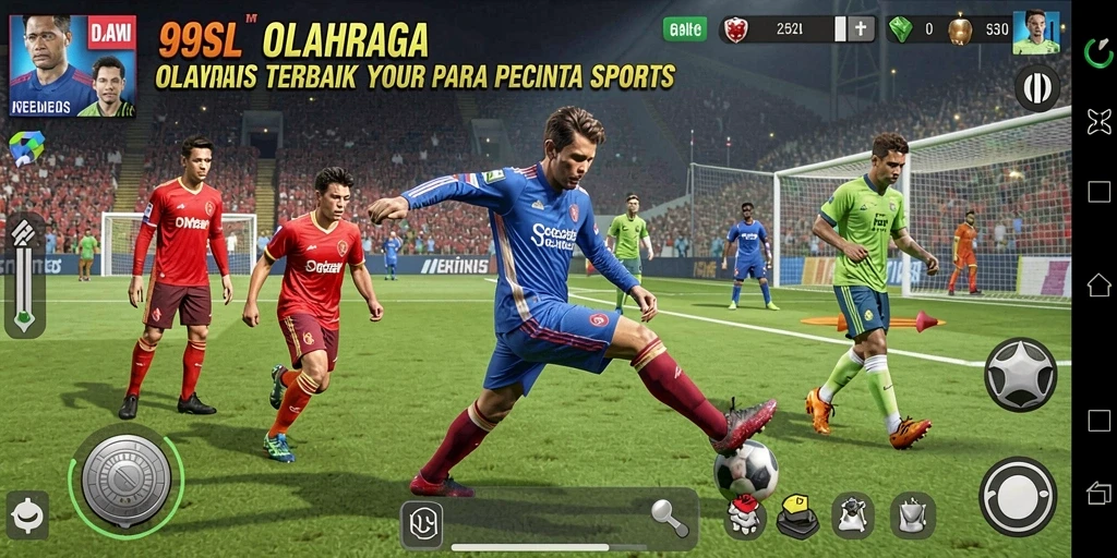 Tampilan gameplay seru di 99SL dengan aksi olahraga yang mendebarkan.