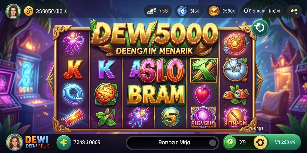 Tampilan menawan dari gameplay Slot DEWI5000.