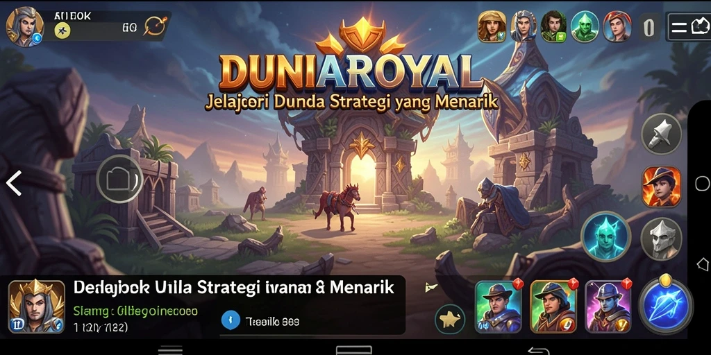 Tampilan gameplay DUNIAROYAL yang menegangkan dan menarik.