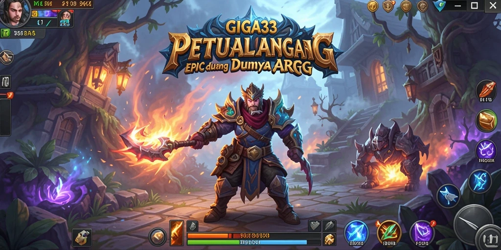 Screenshot GIGA33 menampilkan aksi pertarungan yang mendebarkan dalam dunia ARPG.