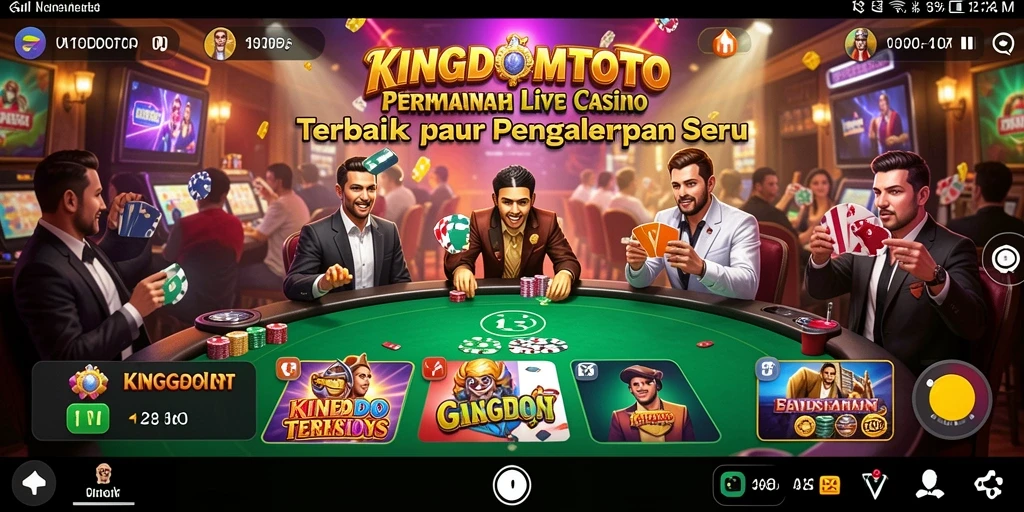 Gameplay Live Casino yang mendebarkan dari KINGDOMTOTO.