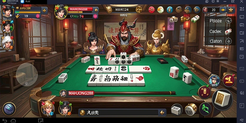 Tampilan gameplay seru dan menantang di dunia MAHJONG288.