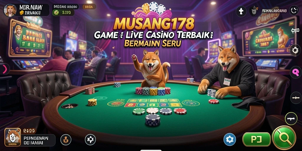 Screenshot gameplay Live Casino yang menarik dan interaktif di MUSANG178.