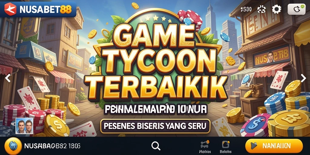 Screenshot gameplay NUSABET88 menampilkan pengelolaan bisnis yang menarik.