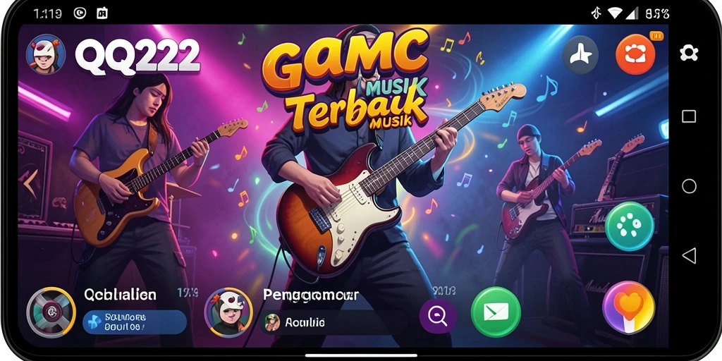 Gameplay QQ222 menampilkan interaksi musik yang seru dan menarik.