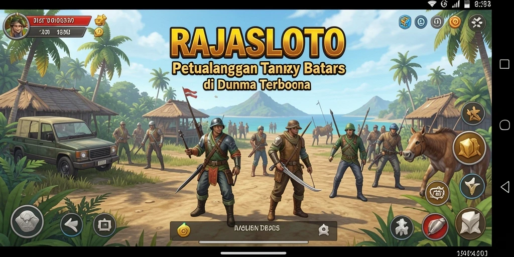 Tampilan gameplay menarik di dunia Open World RAJASLOTO.