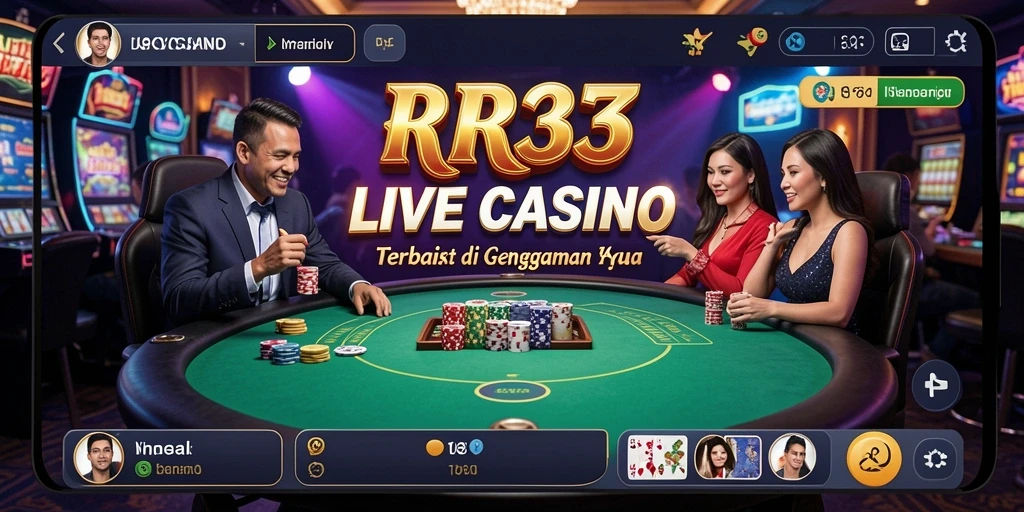 Tangkapan layar gameplay Live Casino RR33 yang menarik dan interaktif.