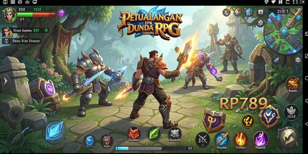 Screenshot gameplay RPG RR789 yang menampilkan aksi seru dan atmosfer menawan.