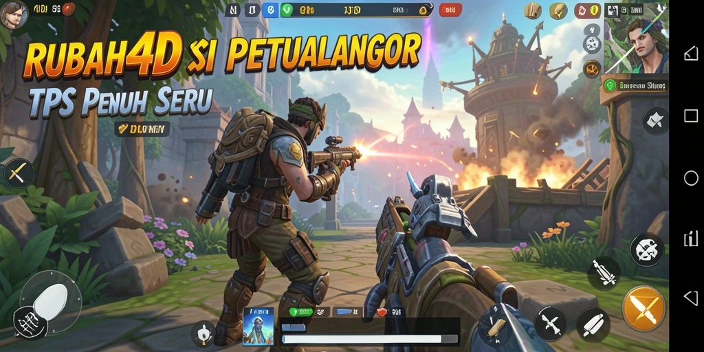 Tampilan gameplay aksi mendebarkan RUBAH4D dengan grafis yang menarik.