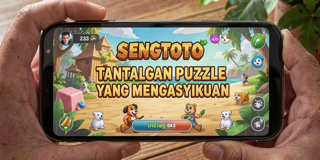 Screenshot gameplay SENGTOTO menampilkan tantangan puzzle yang menarik.