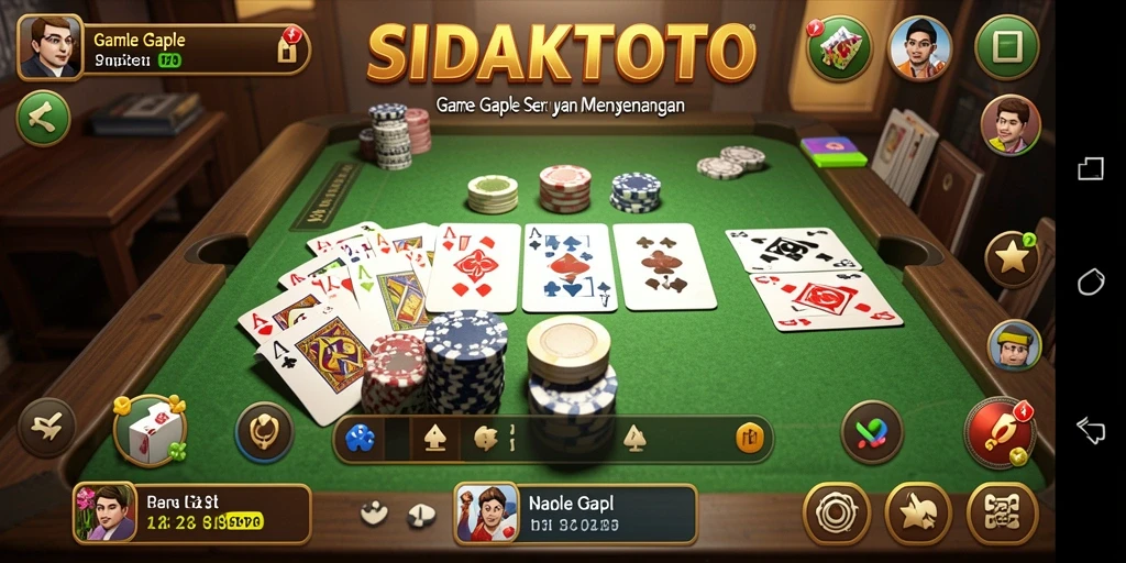 Tampilan gameplay seru dari SIDAKTOTO di Gaple.