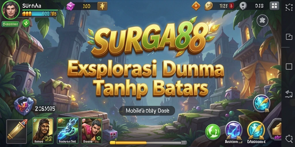 Tampilan gameplay Open World dari SURGA88 yang menakjubkan dan interaktif.