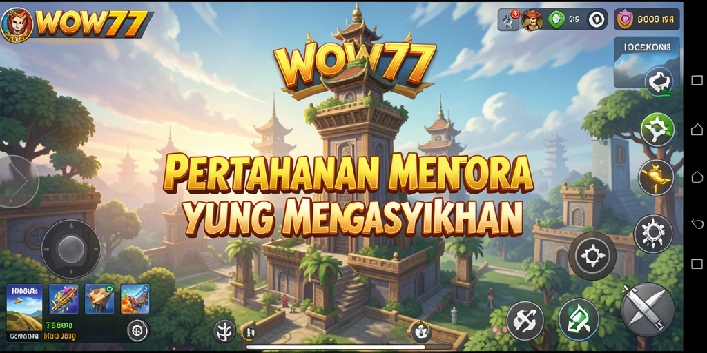 Tampilan gameplay Tower Defense yang mendebarkan dan menarik.